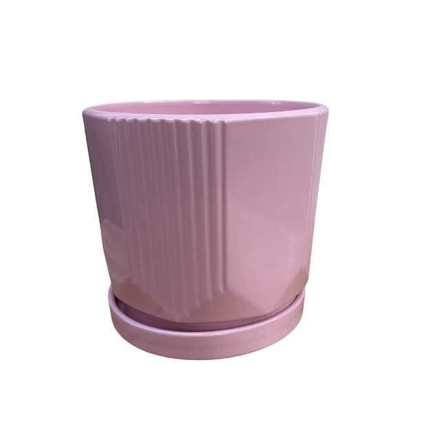Macetero Cerámica Rosado