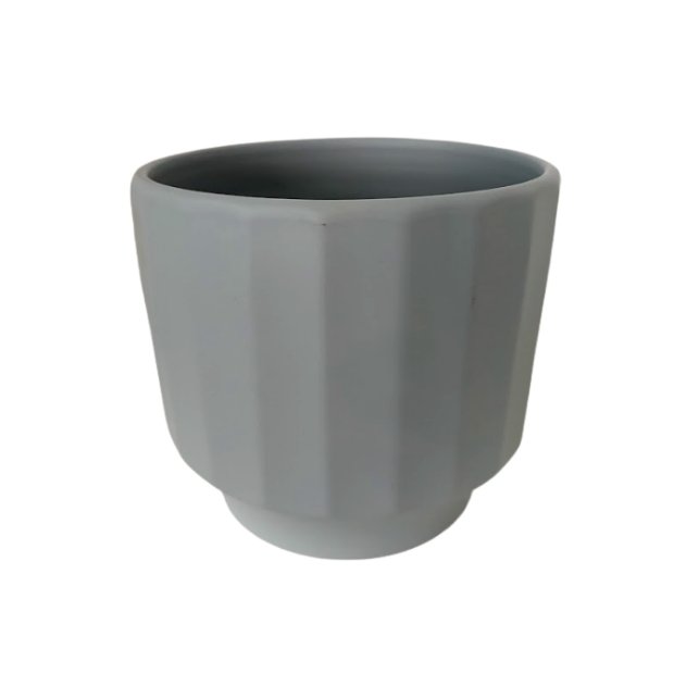 Macetero Cerámica Gris/Verde oscuro/Menta/Amarillo